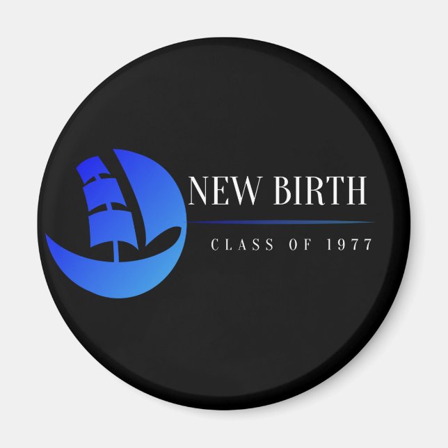 Aimant circulaire standard de 2¼ pouces (Devant)