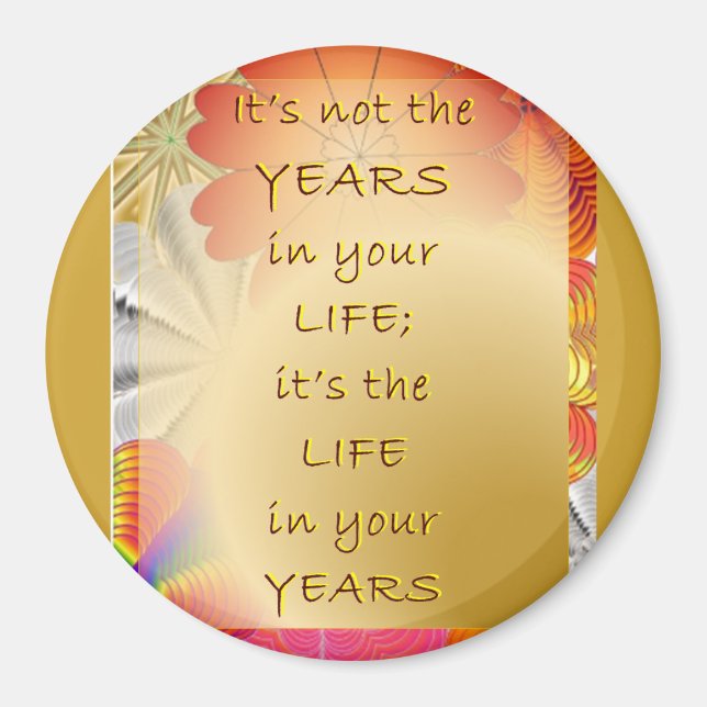 Aimant circulaire standard de 2¼ pouces (Devant)