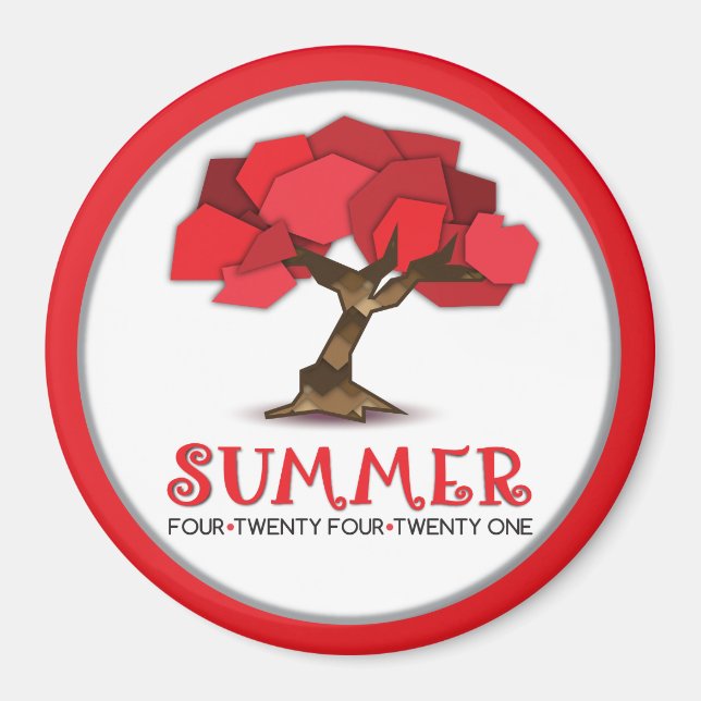 Aimant circulaire standard de 2¼ pouces (Devant)