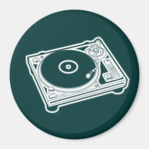 Aimant Cire/Tourne-disque de vieille école
