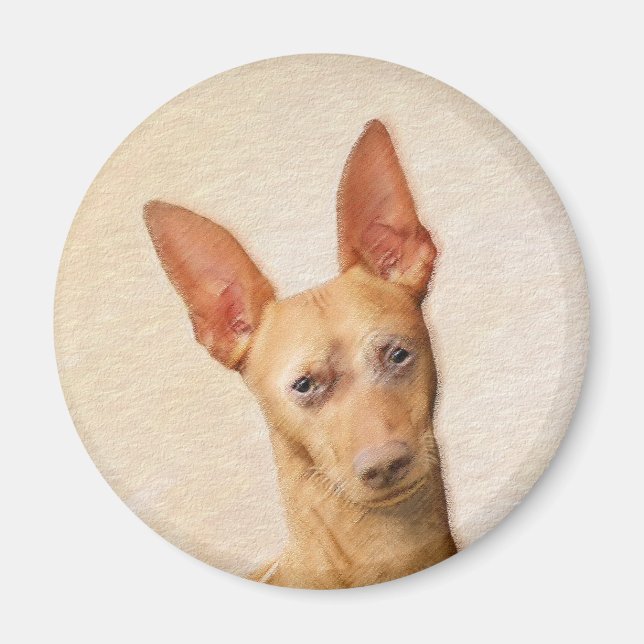 Aimant Cirneco dell’Etna Peinture - Cute Original Chien A (Devant)