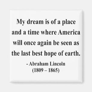 Aimant Citation 10a d'Abraham Lincoln
