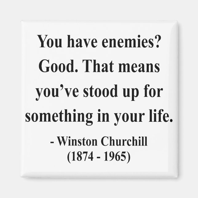 Aimant Citation 3a de Winston Churchill (Devant)