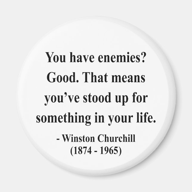 Aimant Citation 3a de Winston Churchill (Devant)