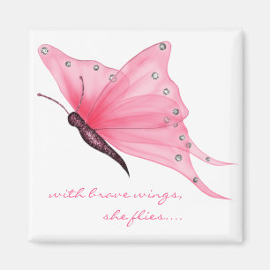 Aimant CITATION ; avec les ailes courageuses…
