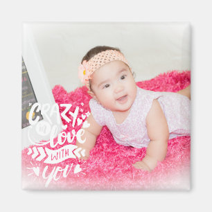Aimant Citation Bébé Photo Saint-Valentin