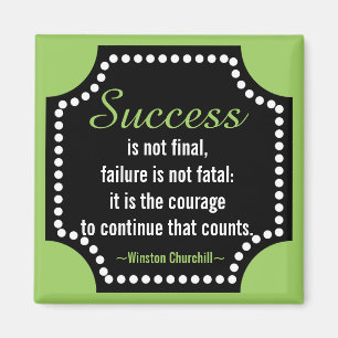 Aimant Citation d'attitude positive de Winston Churchill