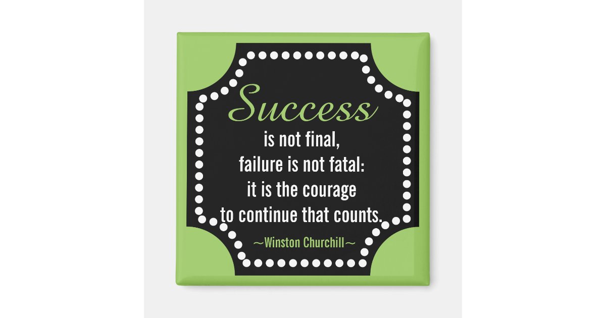 Aimant Citation D Attitude Positive De Winston Churchill Zazzle Fr