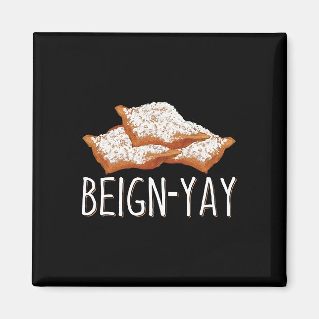 Aimant Citation De Beign Yay Pour Un Byker Beignet (Devant)