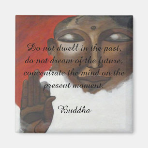 Aimant Citation de Bouddha sur le budha peint