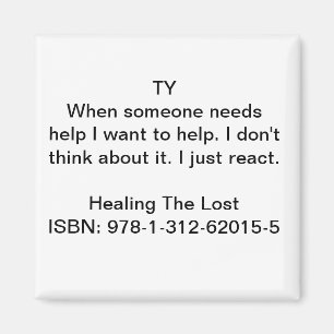 Aimant Citation de caractère de "Guérir le perdu"