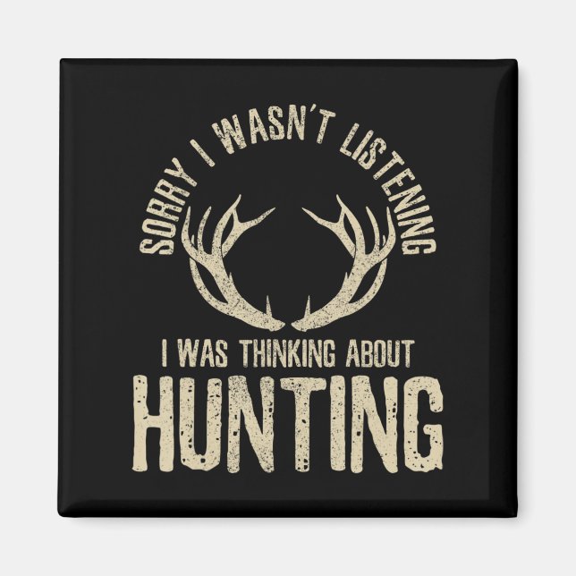 Aimant Citation De Chasse Amusante Dit Deer Venison Elk H (Devant)
