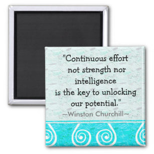 Aimant Citation de Churchill - L'aimant motivationnel