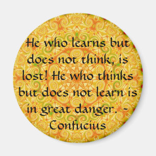 Aimant Citation de Confucius - sagesse portable
