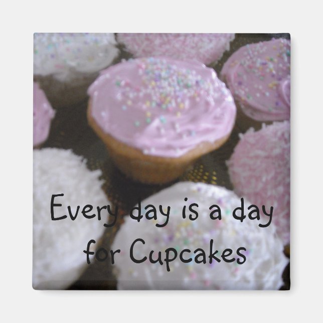 Aimant Citation de Cupcake (Devant)