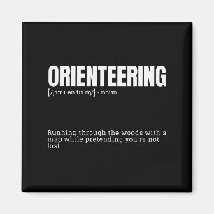 Aimant Citation de dictionnaire d'orienteering drôle Défi