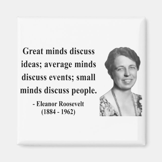 Aimant Citation de Eleanor Roosevelt 5b (Devant)