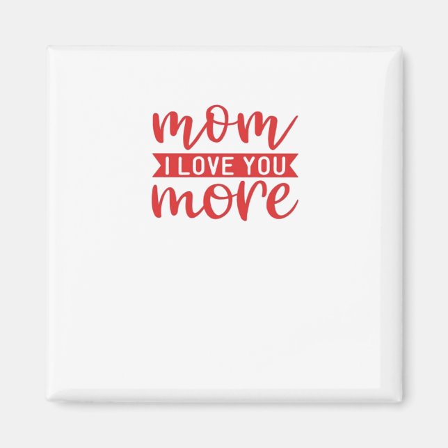 Aimant Citation de famille douce Maman t'aime plus  (Devant)
