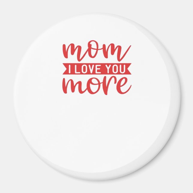 Aimant Citation de famille douce Maman t'aime plus  (Devant)