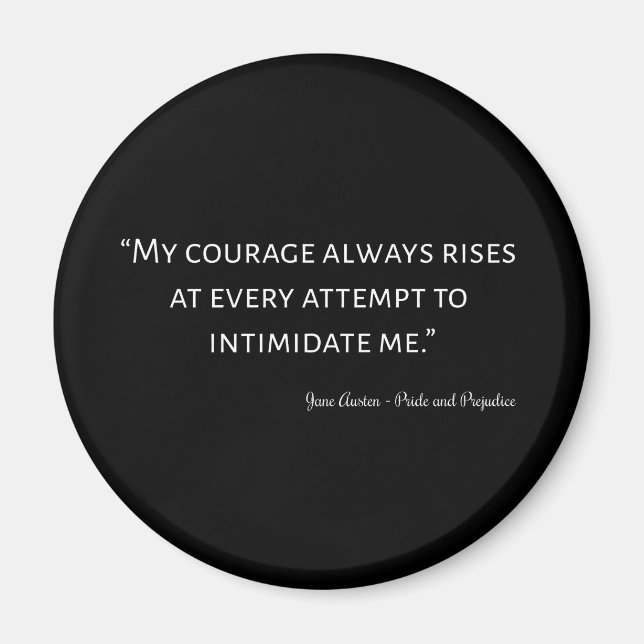 Aimant Citation de fierté et de préjudice I (Devant)
