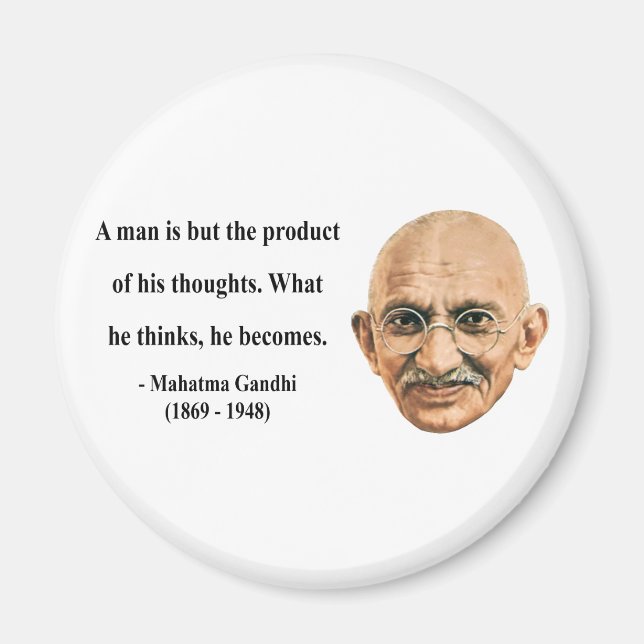 Aimant Citation de Gandhi 8b (Devant)