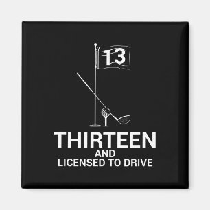 Aimant Citation de golf drôle pour adolescent 13 ans