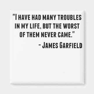 Aimant Citation de James Garfield