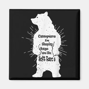 Aimant Citation de la Randonnée de camping de l'ours fore