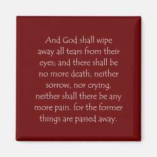 Aimant Citation de l'écriture Révélation 21 4