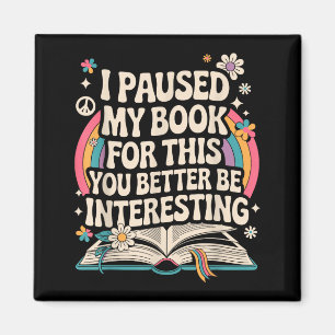 Aimant Citation de lecture amusante pour bibliophile et b