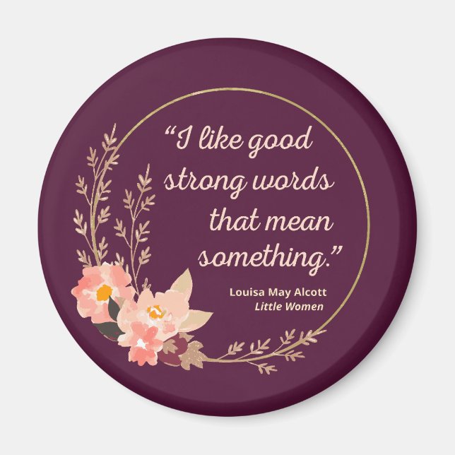 Aimant Citation de Little Women IV - Style mignon (Devant)