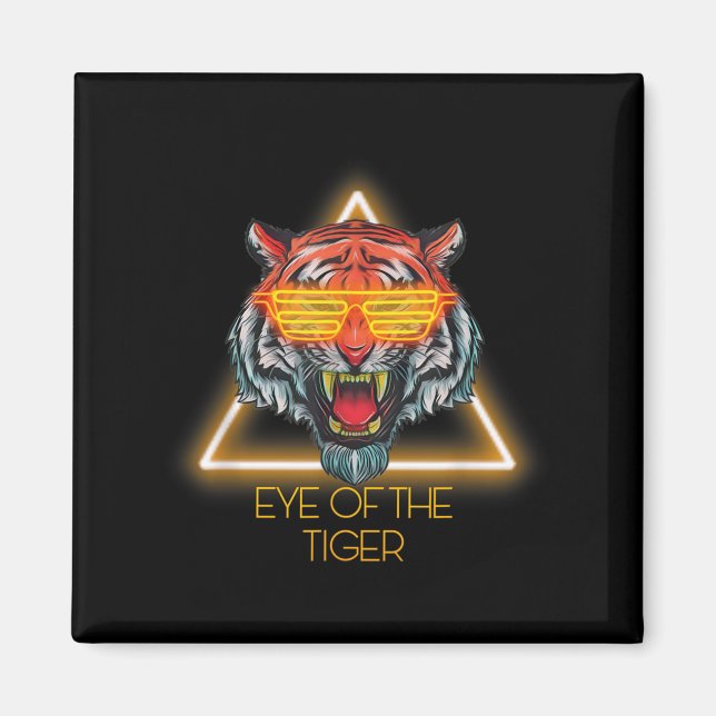 Aimant Citation de l'oeil du tigre (Devant)