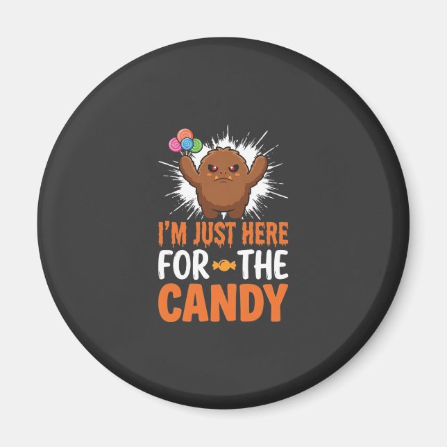 Aimant Citation de Monstre de Bonbons d'Halloween Design (Devant)