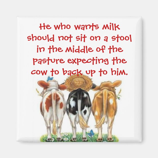 Aimant Citation de paresse (Devant)