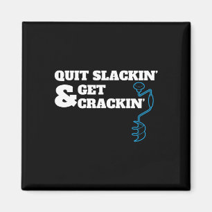 Aimant Citation De Pêche Sur Glace Drôle Pour Les Pêcheur