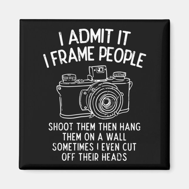 Aimant Citation de photographie horreur effrayant hallowe (Devant)