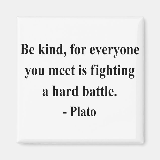 Aimant Citation de Platon 1a (Devant)