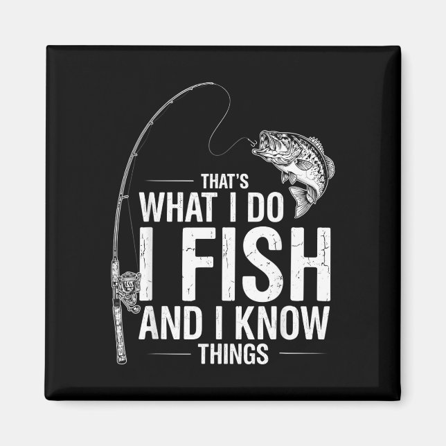 Aimant Citation de poisson drôle c'est ce que font les po (Devant)