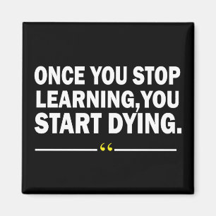 Aimant Citation de professeur d'apprentissage motivant