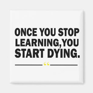 Aimant Citation de professeur d'apprentissage motivant