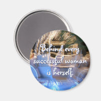 Citation de puissance femme réussie bleu or coach