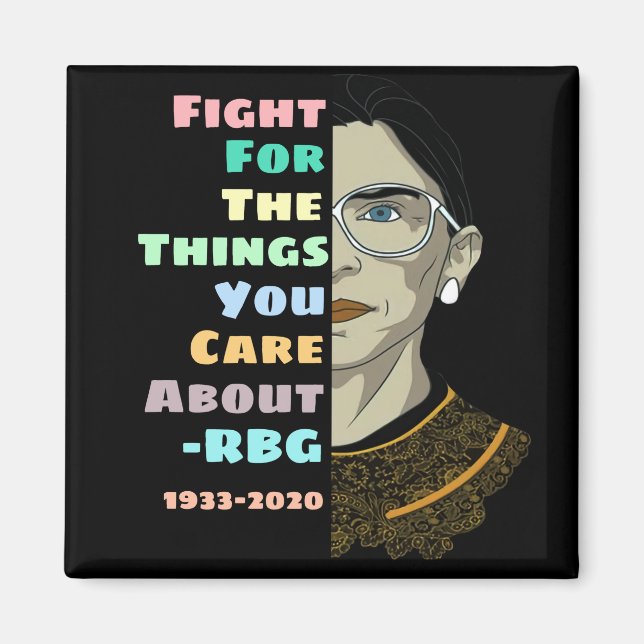 Aimant Citation de Ruth Bader Ginsburg (Devant)