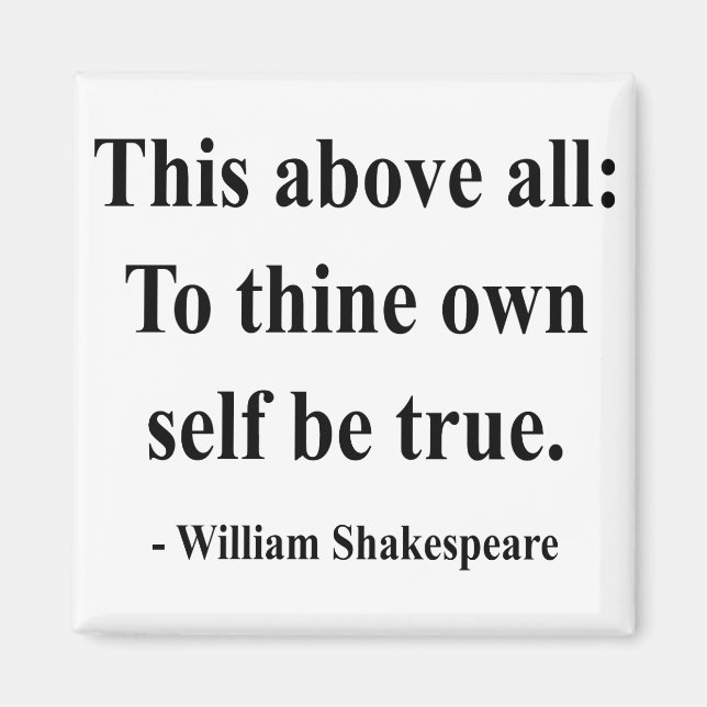 Aimant Citation de Shakespeare 8a (Devant)