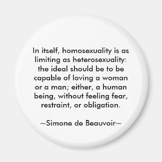 Aimant Citation de Simone de Beauvoir