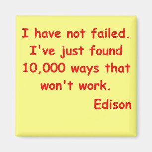 Aimant Citation de Thomas Edison