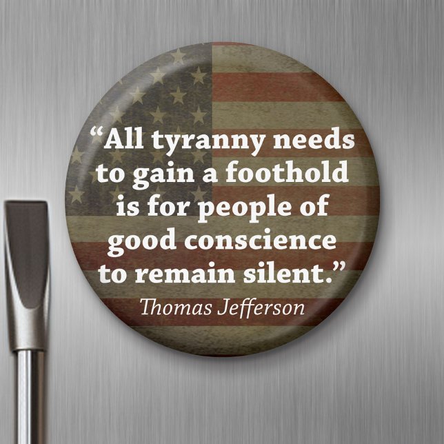 Aimant Citation de Thomas Jefferson (Magnet)
