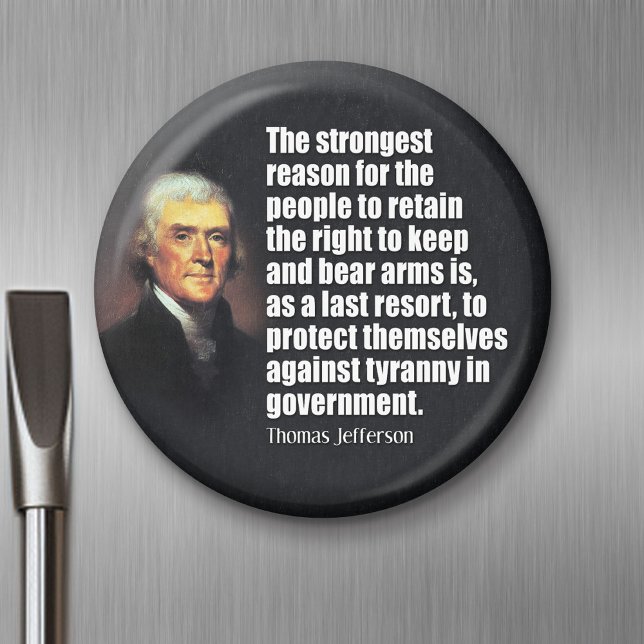 Aimant Citation de Thomas Jefferson (Magnet)