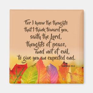 Aimant Citation de vers de bible de Jérémie 29