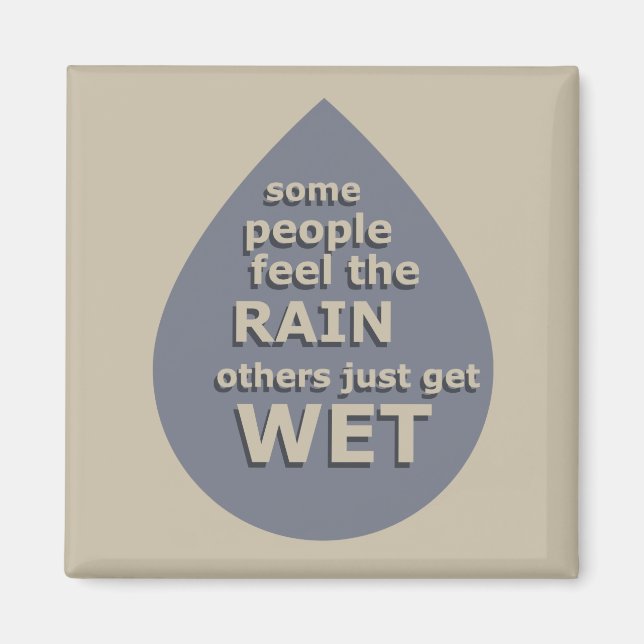 Aimant Citation de vie motivante (Devant)