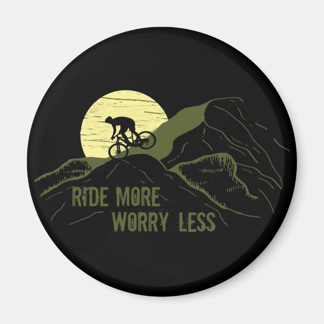 Aimant Citation de VTT motivationnel - Cyclisme drôle (Devant)
